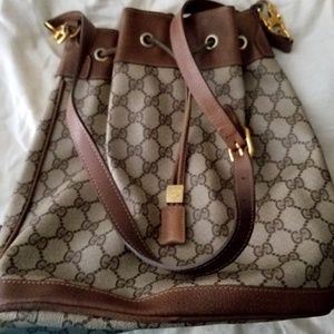 Authentic Vintage GUCCI Bucket Bag w/ Dust Bag